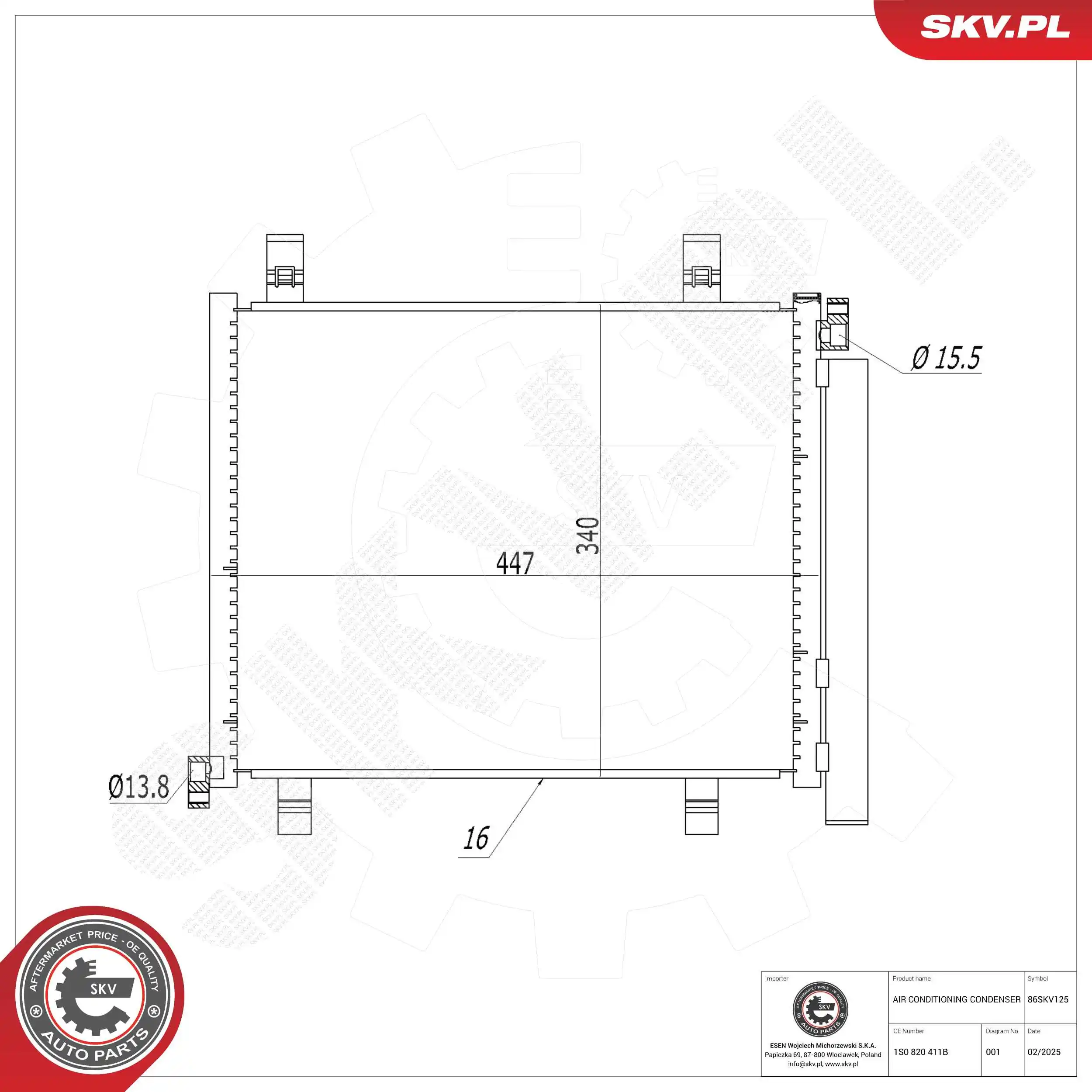 Condenser, air conditioning